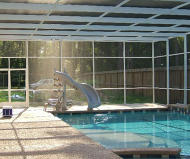 White Pool Enclosure